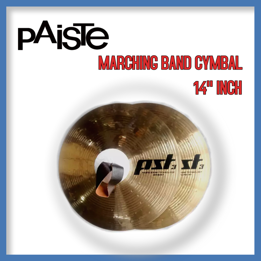 PAISTE PST Series Marching Band Brass Cymbal Pair 14'' inch